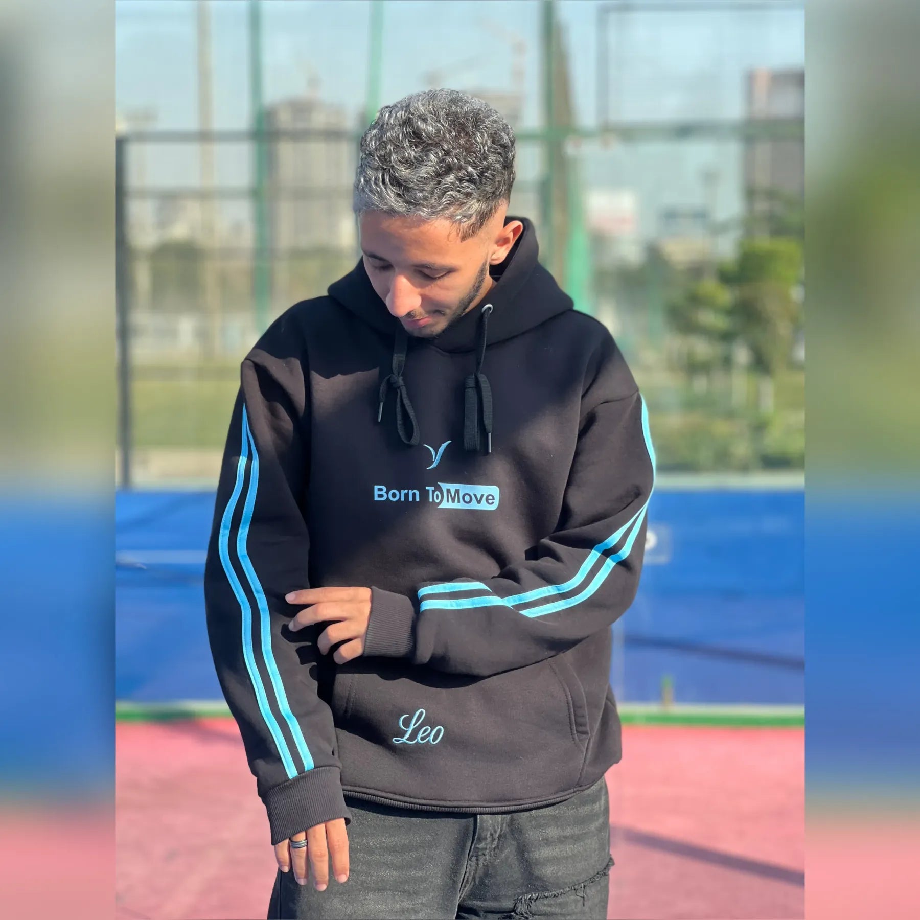 Bule Hoodie Leo Move